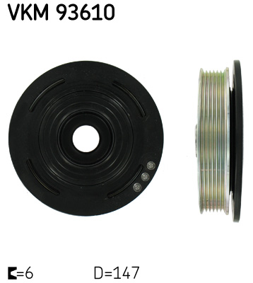 Puleggia cinghia, Albero a gomiti - VKM 93610 SKF